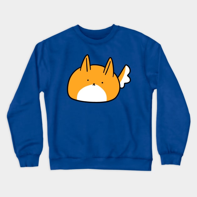 Pointy-Eared Dog Blob Crewneck Sweatshirt by saradaboru